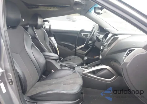 2012 Hyundai Veloster Base W/Black z USA, uszkodzony, nr VIN KMHTC6AD3CU069427